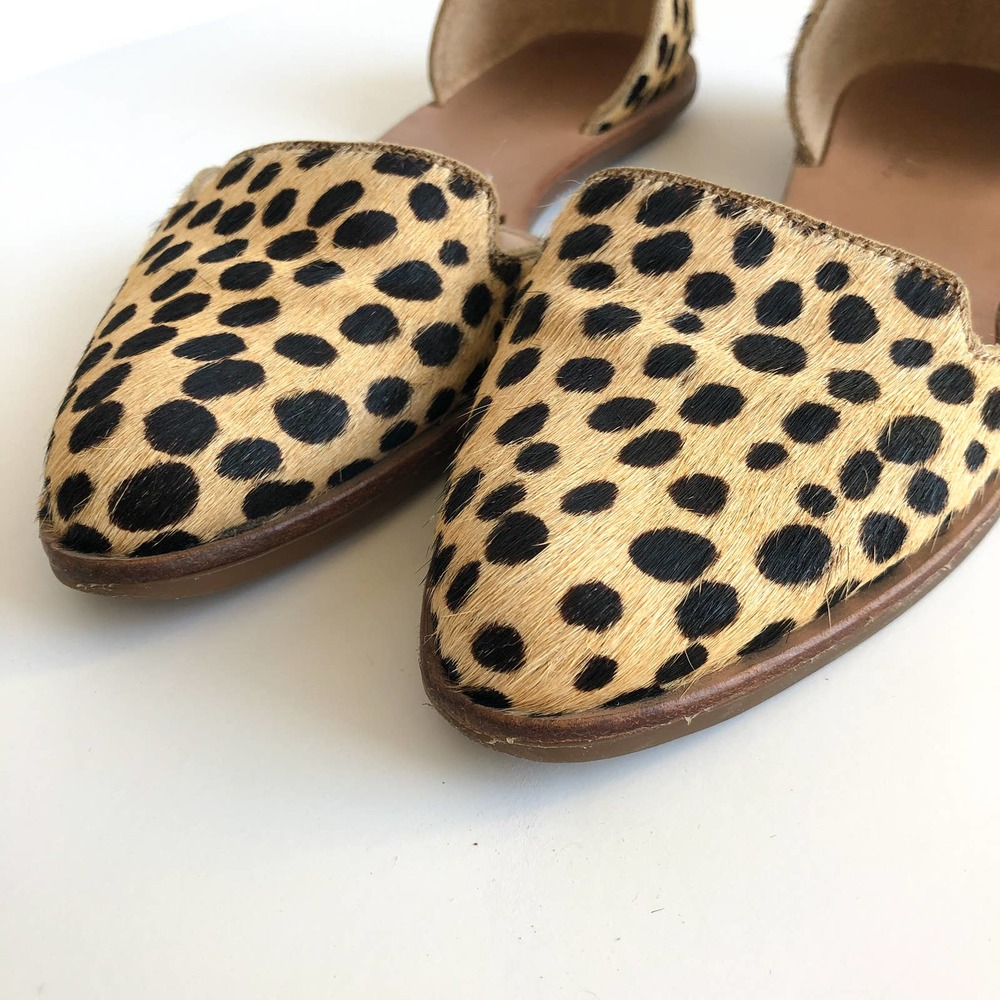 Loeffler Randall - Prue Spotted Calf Hair d'Orsay Flat - Size 5.5